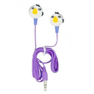 Навушники Angry Birds In-Ear Фіолетові