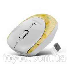 Беспроводная мышь CROWN CMM-919W (yellow/white)