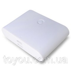 Універсальний Банк заряду (PowerBank) @LUX™ PowerLux ALP-100B/W 10'000mAh (out 2*5V 1A, 2A) Black Acrylic