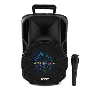Портативна Колонка Караоке з Bluetooth Kimiso QS-4811 BIG LED, пульт + мікрофон M1