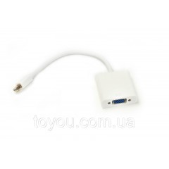 Кабель-переходник PowerPlant Mini DisplayPort - VGA, 0.15м