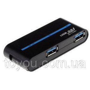 Концентратор (Хаб) OEM-USB30-HUB 3-05 4-х портовий компактний USB HUB 3.0. для високошвидкісного копіювання