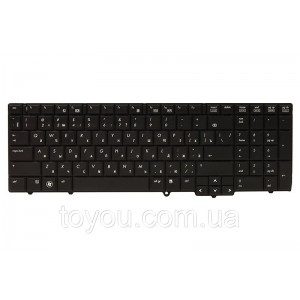 Клавіатура для ноутбука HP 6540B, 6545B, 6550B чорний, чорний кадр