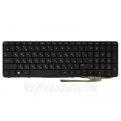 Клавиатура для ноутбука HP 250 G2, G3; 255 G2, G3; 256 G2, G3 черный, черный фрейм