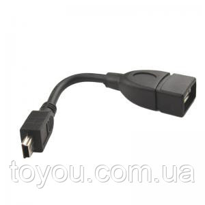 Переходник OTG @LUX mini USB to USB гибкий