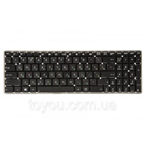 Клавиатура для ноутбука ASUS K55, K75A, K75VD черный, без фрейма
