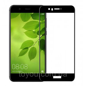 Защитное стекло Full screen PowerPlant для Huawei Nova 2, Black