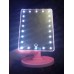 Зеркало настольное с подсветкой LED - бренд Large Led Mirror РОЗОВОЕ