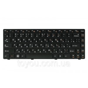 Клавіатура для ноутбука IBM/LENOVO IdeaPad G480 чорний, чорний кадр
