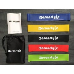 Набір фітнес-гумок eronstyle 5шт+мішечок для зберігання! Еспандер, тренажер.