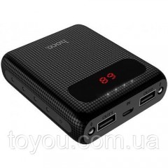 Hoco Power Bank B20-10000 Mige 2USB 10000mAh Black (универсальная мобильная батарея)