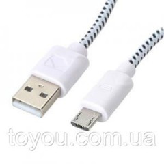 Кабель micro USB (2.0) 1m (плетёный)