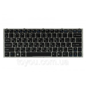 Клавіатура для ноутбука SONY YA YB чорний, сірий кадр