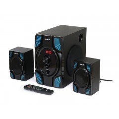 Акустична система 2.1 UPS-4805 PDU, BT/FM/USB/SD/ДУ, 25W Синій