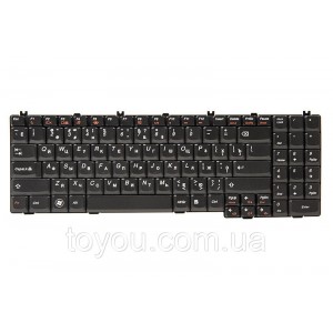 Клавіатура для ноутбука IBM/LENOVO IdeaPad G550, G555 чорний, чорний кадр