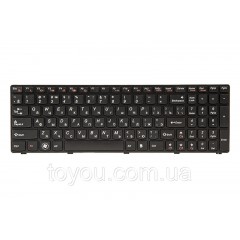 Клавіатура для ноутбука IBM/LENOVO G580, N580 чорний, чорний кадр