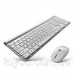 Бездротовий набір клавіатура і миша CMMK-950W (white) Чорний