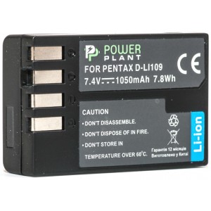 Аккумулятор PowerPlant Pentax D-Li109 1050mAh