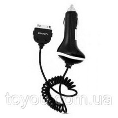 Автомобильное зарядное устройство для iPhone CMCC-8329   (Для iPod iPhone и iPad.  Сила тока: 1A. Входное