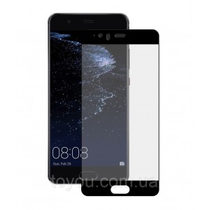 Захисне скло Full screen PowerPlant для Huawei P10 Plus Black
