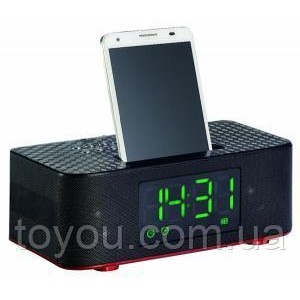 Bluetooth-Колонка UBS-253 LED CLOCK с будильником и подставкой.