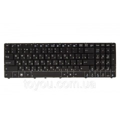 Клавіатура для ноутбука ASUS K52, K52J, K52JK чорний, чорний кадр