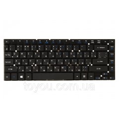 Клавіатура для ноутбука ACER Aspire 3830, 4830 чорний, без кадру (Win 7)
