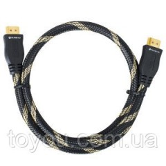 Кабель HDMI to HDMI 19PM/M 5m Black, позолочені, чорна оплітка, ферит