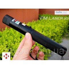 Лазерна указка зелений лазер Laser 303 green з насадкою