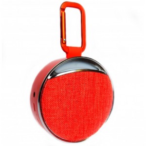 Мини-Колонка Водонепроницаемая Bluetooth С6 LED + карабин (реплика) Красный