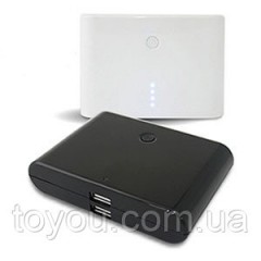 Універсальний Банк заряду (PowerBank) @LUX™ PowerLux ALP-180W/B 18'000mAh (out 2*5V 1A, 2A) White Acrylic