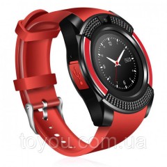 Сенсорные Smart Watch V8 смарт часы умные часы КРАСНЫЕ