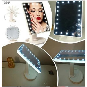 Зеркало настольное с подсветкой LED - бренд Large Led Mirror Зеркало настольное с подсветкой LED - бренд Large Led Mirror