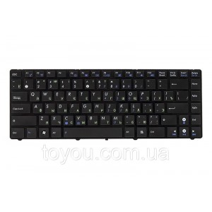 Клавіатура для ноутбука ASUS A42, K42, N82 чорний, чорний кадр