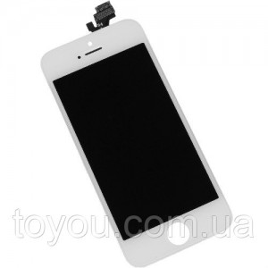 Дисплейний модуль (екран) для iPhone 5, білий