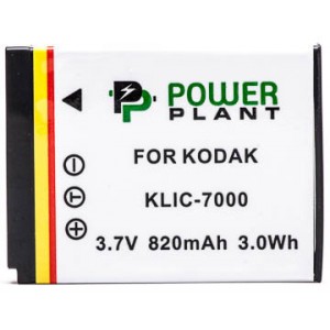 Аккумулятор PowerPlant Kodak KLIC-7000 820mAh