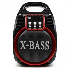 Портативна Колонка Bluetooth X-BASS RX-820-BT LED, пульт + радіомікрофон Караоке