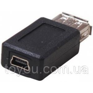 Перехідник Luxpad USB to mini USB (AF-AF)