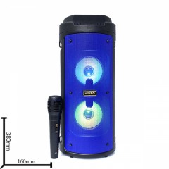 Портативна колонка Kimiso KMS-6681 Bluetooth, мікрофон для караоке, FM радіо, MP3, пультом