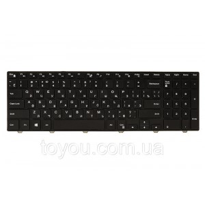 Клавіатура для ноутбука DELL Inspiron 15: 3000, 5000 чорний, чорний кадр