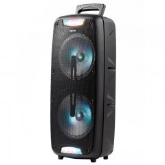 Переносная Колонка Караоке с Bluetooth UBS-1033BT BIG LED, пульт + микрофон UBS-2801BT