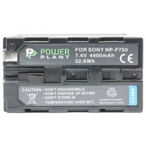 Акумулятор PowerPlant LED Sony NP-F750 4400mAh
