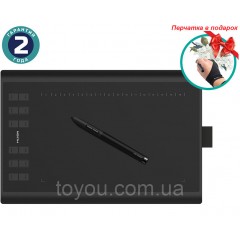 Графический планшет Huion New 1060Plus + перчатка