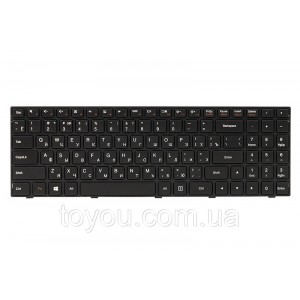 Клавіатура для ноутбука IBM/LENOVO IdeaPad 100-15IBY чорний, чорний кадр