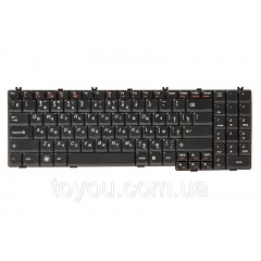 Клавиатура для ноутбука IBM/LENOVO IdeaPad G550, G555 черный, черный фрейм