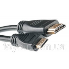 Відео кабель PowerPlant HDMI mini HDMI, 0.5 м, позолочені конектори, V 1.3 Відео кабель PowerPlant HDMI mini HDMI, 0.5 м, позолочені конектори, V 1.3