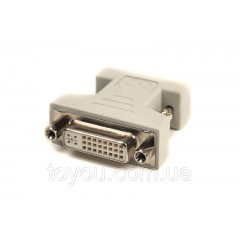 Переходник PowerPlant VGA M - DVI F