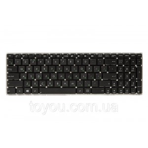 Клавіатура для ноутбука ASUS X501, X552, X550 чорний, без кадру