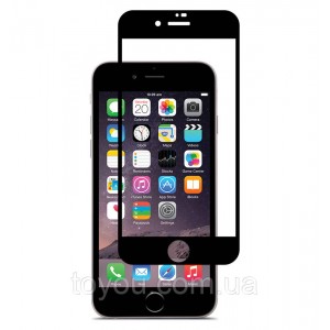Захисне скло Full screen PowerPlant для Apple iPhone 7 Plus, Black