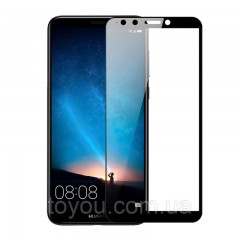 Защитное стекло Full screen PowerPlant для Huawei Y9 (2018), Black